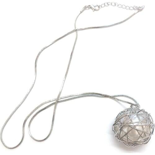 Fashion Women Pearl Pendant Necklace with sweet Wire Birds Nest Surrounded Sweater Long Chain Necklace Women Jewelry