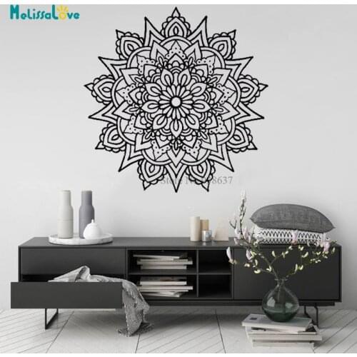 Mandala Flower Decal For Car Doily Floral Hippie Seed Of Life Pretty Fractal Psychedelic Sunflower Vinyl Sticker Water BB252
