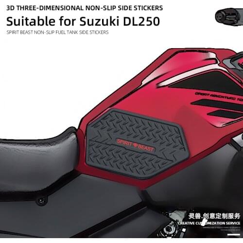 SPIRIT BEAST Suitable DL250 Fuel Tank Stickers Modified Motorcycle Non-slip Side Stickers Body Anti-scratch Decals Protective