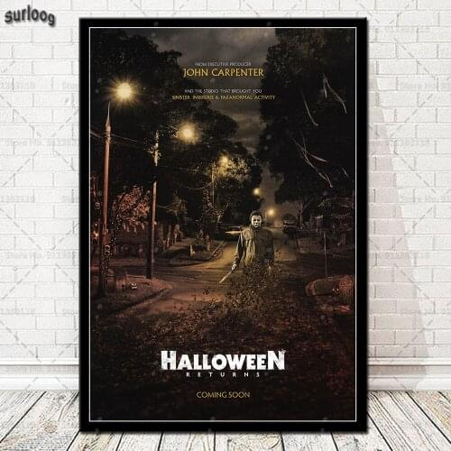 Posters and Prints Halloween Classic Horror Movie Wall Art Pictures Poster Canvas Painting for Home Decoration