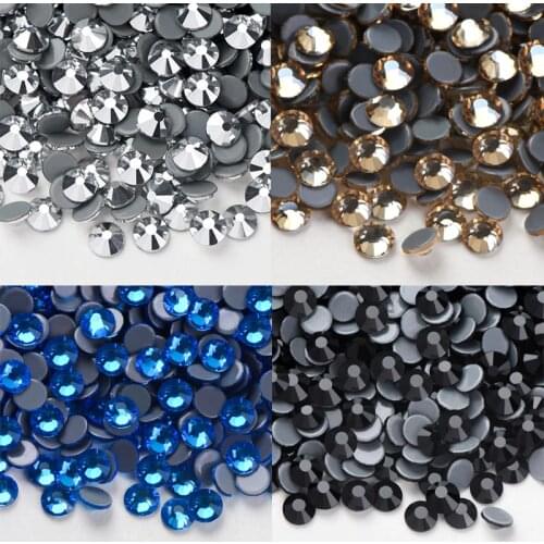 AAAA Hot Fix FlatBack Rhinestones Fabric Garment Rhinestones/SS4-SS30 High Quality Hot Fix Rhinestone Glass Crystal DIY Clothes