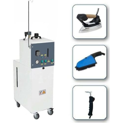 Professional Steam Boiler Generator Iron Brush Gun Sanitizing Warranty 5 Years Wheels AV05BS