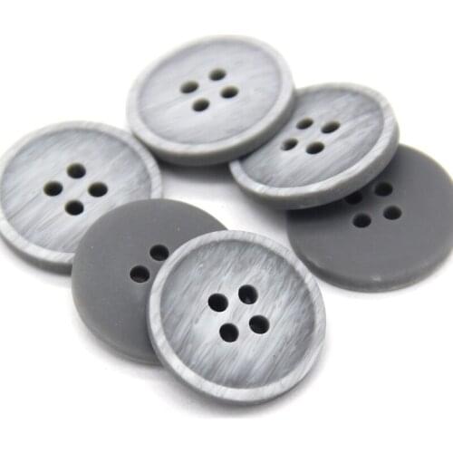 20mm Gray Gradient Stripe Men Suit Buttons For Clothing Coat Jacket Resin Decorative DIY Needlework Sewing Accessories Wholesale