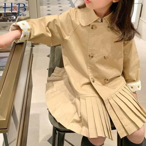 Spring Long Sleeve Girls Coat Autumn Top Fashion Jacket for Girls Coat Dress Elegant Sweet Outfit for Year 2-8