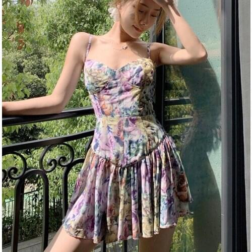 New Arrival 2021 Korean Fashion Casual Dress Women Elegant Summer Temperament V-Neck Ruched Sexy Mermaid Party Dress