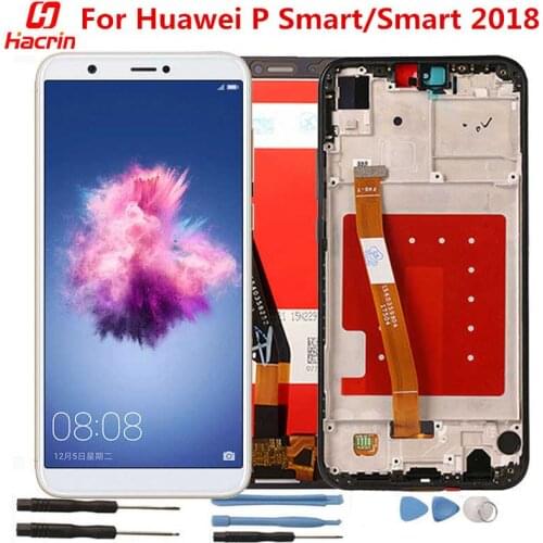 For Huawei P Smart LCD Display+Touch Screen with frame Tested No Dead Pixel Screen Replacement For Huawei P Smart 2018 5.65inch