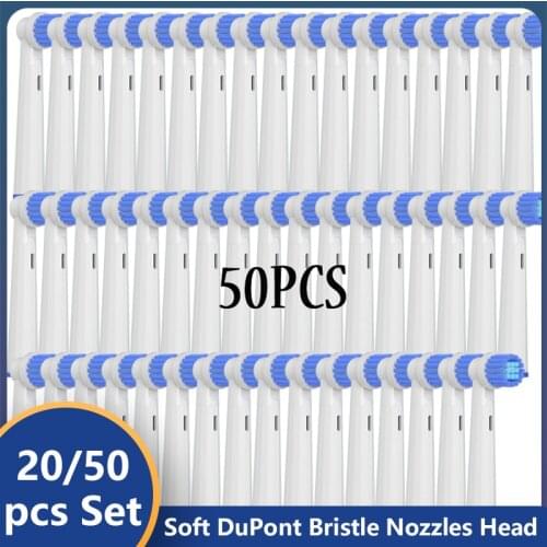 20-50pcs for Oral B D12 D16 D100 EB50 EB20 Sensitive Replacement Brush Heads Clean Nozzle Oral Care Wholesale Soft Vacuum Brush