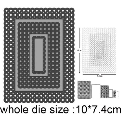 2020 New Metal Dies Lace Background Frame cutting dies and stamps DIY Scrapbooking Stencils dies Album Card Making Embossing die