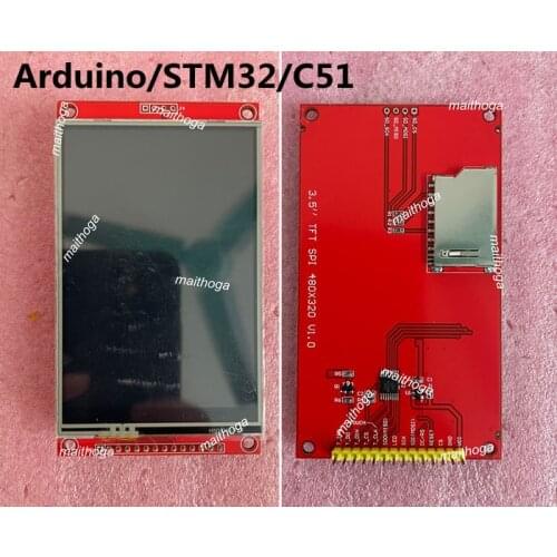 3.5 inch 14PIN SPI HD TFT LCD Screen with Adapter Board (Touch/No Touch) ILI9488 Drive IC 480(RGB)*320