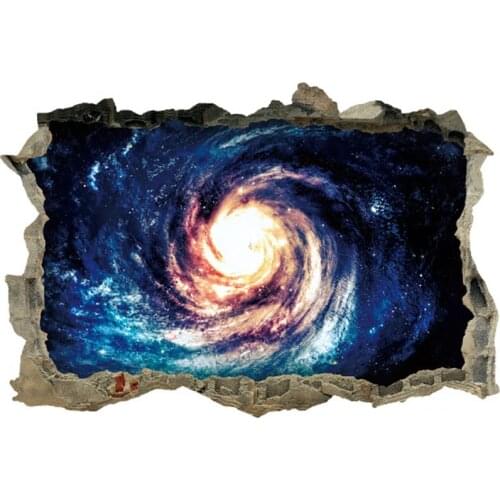 3D Outer Space Stickers Planet Galaxy Wall Sticker Living Room Home Decals Art PVC Home Decor @LS