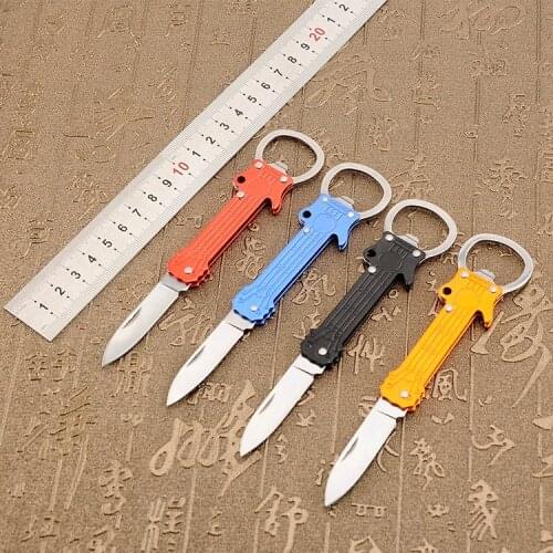 440 Bottle Opener Outdoor Two-in-one Knife 57HRC Outdoor Mini Pocket Knife Multifunctional Survival KnifeS