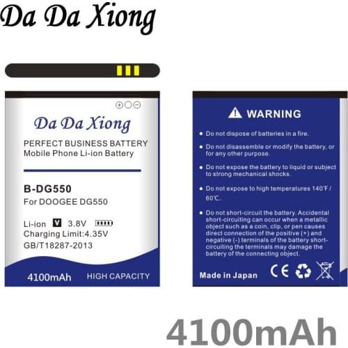 Da Da Xiong 4100mAh B-DG550 Battery for Doogee Dagger DG550 phone batteries