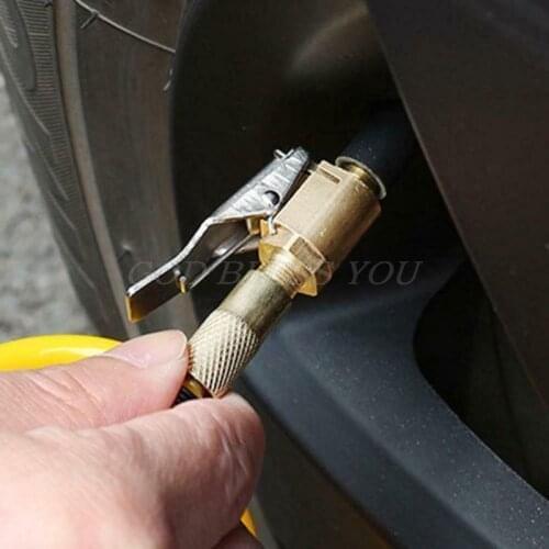 Car Truck Metal Tyre Tire Inflator Valve Air Pump Charging Clip Nozzle Chuck Drop Shipping