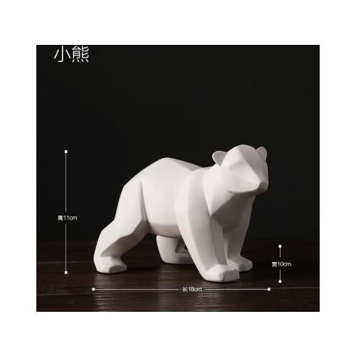 White birds creative geometric origami animal to decorate wine cabinet to decorate leopard bird decoration Arts Crafts