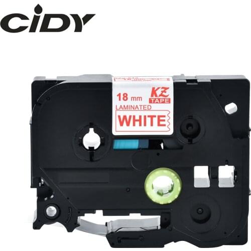 Cidy compatible TZe-242 TZE 242 TZE242 TZ 242 TZ242 Red on White 18mm*8m laminated label tape for brother printer
