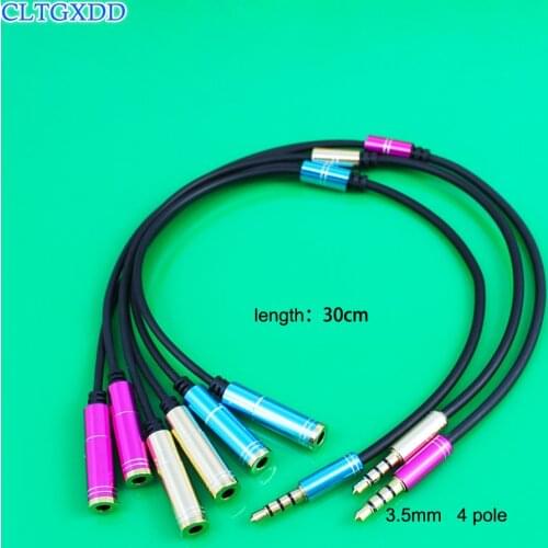 Cltgxdd Hot Selling 3.5 mm Stereo Audio Y-Splitter 2 Female to 1 Male Cable Adapter For Earphone