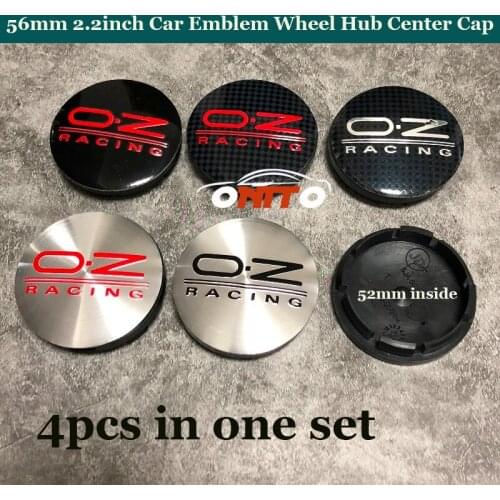 4pcs/set 56MM Car Emblem for OZ Racing O.Z Logo Badge Covers for All Car Wheel Center Caps Car Accessories