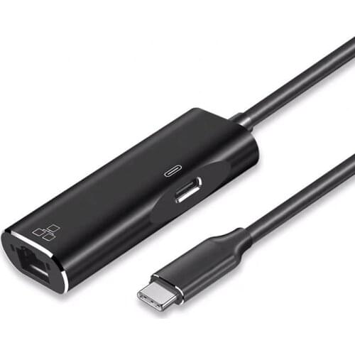 Ethernet Adapter USB Type C Gigabit LAN RJ45 1000Mbps Network Cable MacBook Pro Air Samsung Lenovo HP Dell Huawei Charging PD