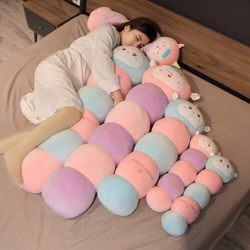 Giant Kawaii Unicorn Toys Soft Cute Stuffed Animals Long Pillow Cartoon Hoom Decor Sleep Cushion Birthday Gifts For Girls Kids