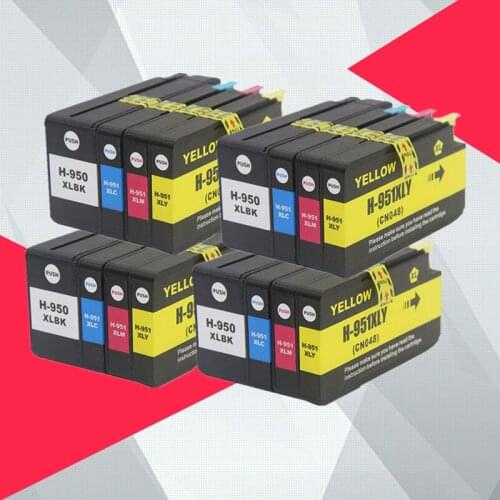 16Pack Compatible For HP 950XL 951XL 950 951 Ink Cartridges Officejet Pro 8100 8600 8610 8615 8620 8625 251dw 276dw for HP950