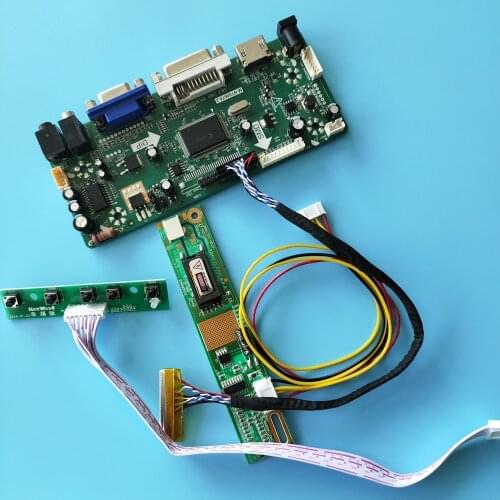 Kit for LP171WX2-A4K2/LP171WX2-A4K3 M.NT68676 m0itor Controller Board HDMI+DVI+VGA LCD Display panel Audio 1440X900 30pin 17.1"
