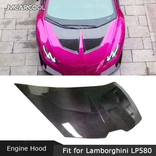 Carbon Fiber Front Bumper Engine Hood Body Kits For Lamborghini Huracan LP580 LP610 1016 Style 2014 2015 2016 2017 2018 2019
