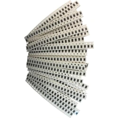 33valuesX 20pcs=660pcs 0603 0805 1206 Resistor Kit Assorted 1R to 1M ohm 1% SMD Sample Kit DIY 3.3R 5.1R 10R 47R 62R 82R 1K 10K