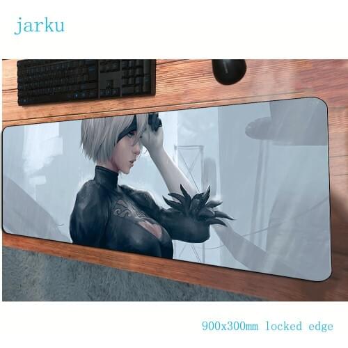 900x300x3mm NieR Automata mousepad gaming mouse pad gamer mouse mat pads game computer locrkand padmouse laptop play mats