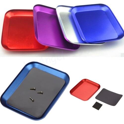 1pcs New Aluminium Screw Tray with Magnetic for RC Model Phone Repair