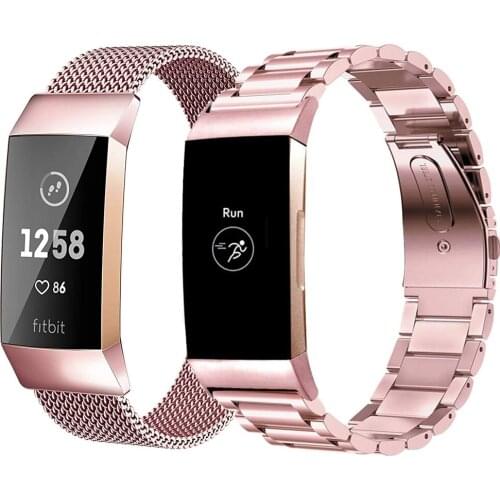 Metal Fitbit Charge 3 4 SE Band Strap For Fitbit Charge 2 Band Accessories Bracelet Milanese Strap For Smart Fitbit Wacthband
