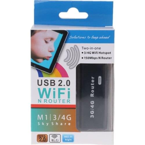 Mini Portable 3G WiFi Wlan Hotspot AP Client 150Mbps USB Wireless Router new Dropship