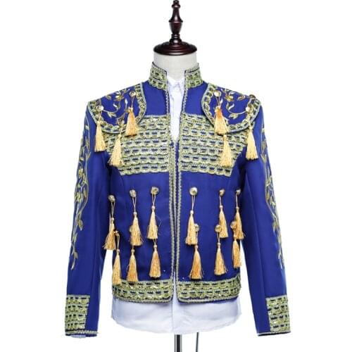 Mens court dress stage costumes men paso doble costumes Spanish bullfighter clothing