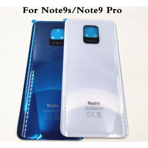 Original For Xiaomi Redmi Note 9 Pro 9S /Note9 Pro Max Battery Cover Back Glass Panel Rear Housing Case