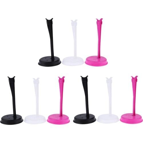 9 Pieces Clothing Display Stand Model Figurine Support Frame Prop Up Rod For Blythe Dolls Mixed Color