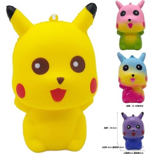 Pokemon Pikachu Kawaii Slow Rising Squeeze Healing Toys Anti Stress Finger Stress Reliever Fidget Toy for Adult Kid Fun Toys