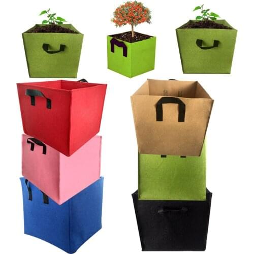 1PCS Garden square Planting Bag Without cloth proof Breathable seedling Growth bag indoor cultivation