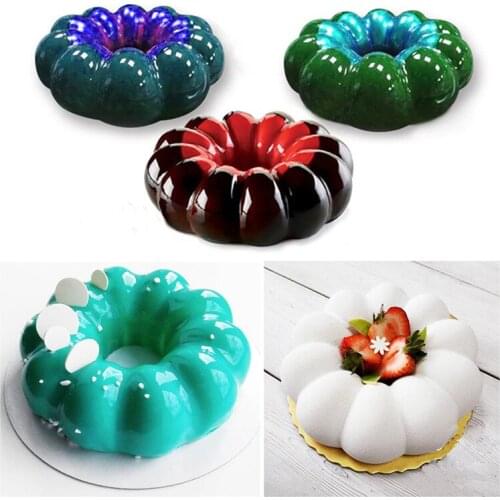 Silicone Pastry Moulds Round Wreath Garland Shaped Cake Pans Baking Tools Mousse Chocolate Dessert Mould Pastry Decoration