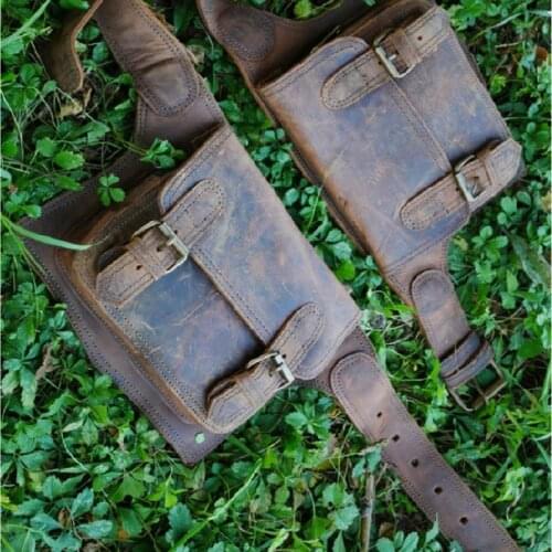 Medieval renaissance adult Viking Knight pirate cosplay vintage pocket belt clothing bag