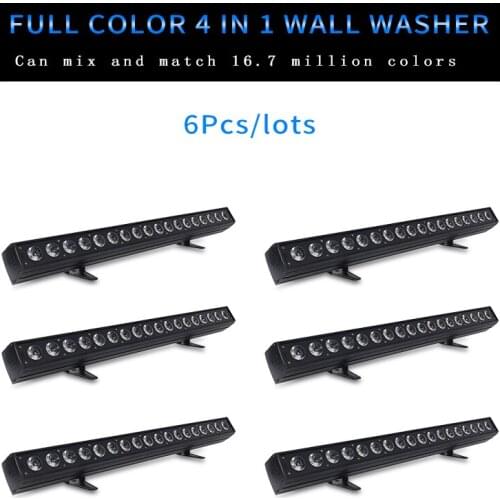 6Pcs/Lots 18x15w RGBWA UV 5in1 6in1 Led Par Wall Wash Light Intdoor Flood Light DJ Disco 18x12w Bar Party Show Spotlight Stage