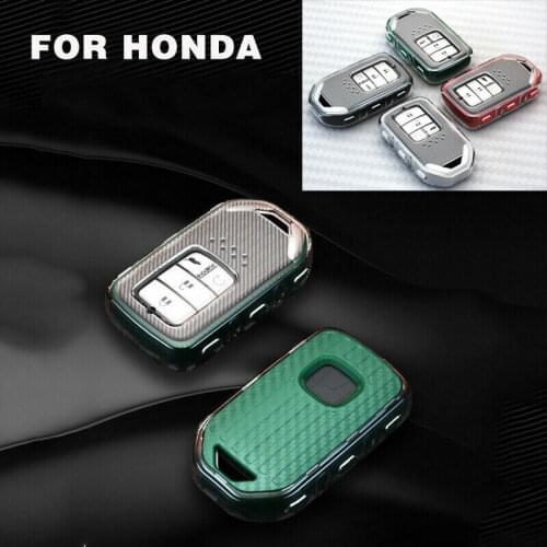 TPU Car Key Case For Honda XRV Vezel Civic City Greiz Elysion Crosstaur Spirior Odyssey Keychain Bag Remote Fob Cover