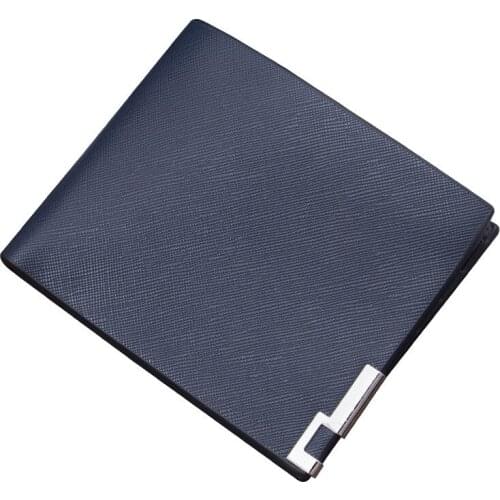 Top quality thin wallet men purse money short men wallets slim fashion simple leather wallet men wholesale price free shipping