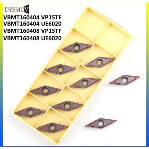 10pcs VBMT160408 VBMT160404 VP15TF UE6020 US735 Original Carbide Insert Tool metal turning tool CNC lathe cutter tools