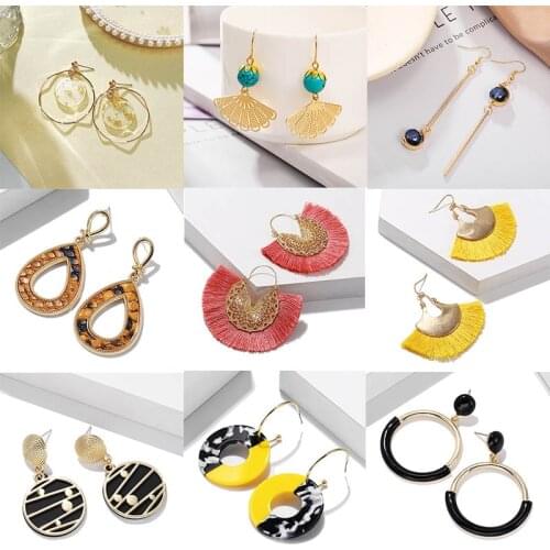 2020 Hot Women Earrings Gold Drop Earrings For Women Statement Big Geometric Hanging Dangle Earring Brincos Vintage Jewelry