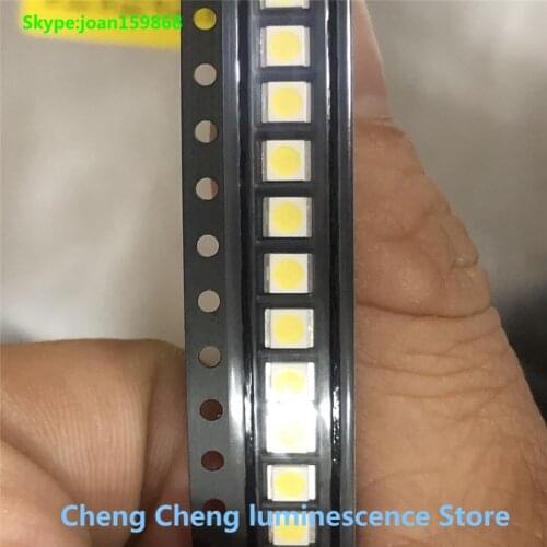 500PCS/Lot LG Innotek SMD LED 3528 2835 3V 1W 100LM Cold White For TV LCD Backlight Application
