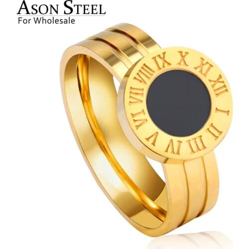 Женские золотые кольца ASONSTEEL China At AliExpress