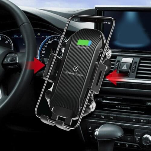 Car phone holder dashboard clean pad wireless charger fast charging compatible with iPhone XR / XS Max / X / 8 / 7