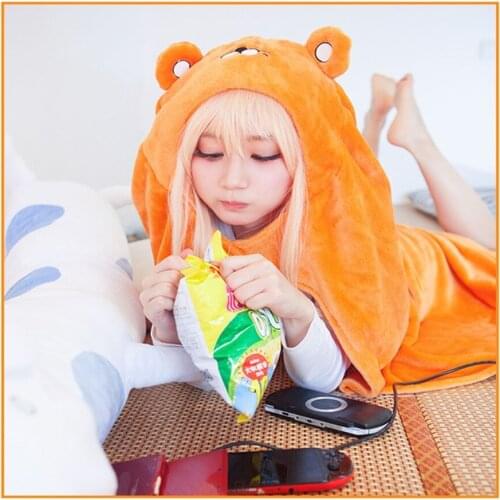 Fast Shipping Anime Himouto Umaru-chan Cloak Umaru Chan Doma Umaru Cloak Cosplay Costume Flannel Cloaks Blanket Hoodie Girl Robe