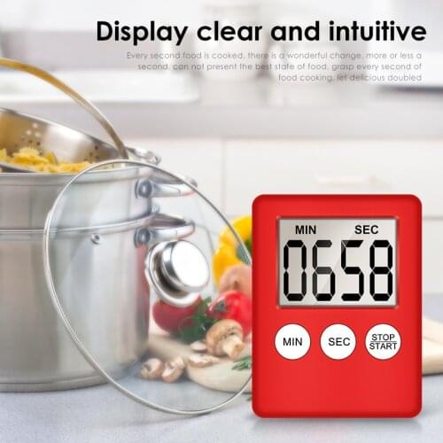LCD Digital Screen Kitchen Timer Square Cooking Count Up Countdown Alarm Sleep Stopwatch Temporizador Clock Home Gadgets New