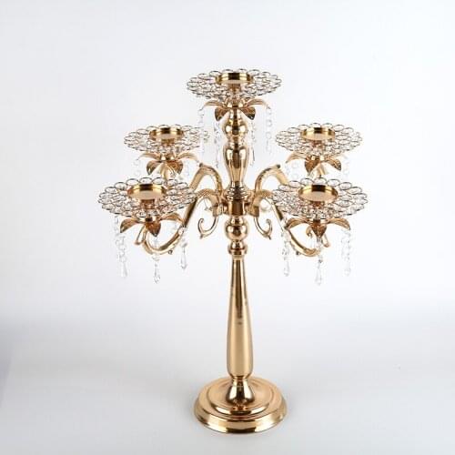 Continental retro five candlestick creative wedding candlelight dinner set props desk decor home accessories decoration