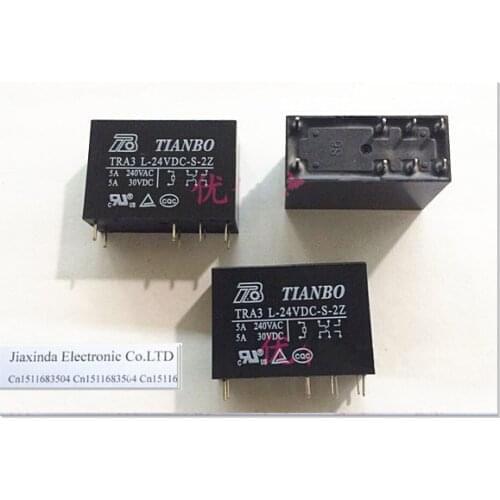HOT NEW TRA3L-24VDC-S-2Z TRA3 L-24VDC-S-2Z TRA3L-24VDC TRA3 L-24VDC 24VDC DC24V 24V TIANBO DIP8